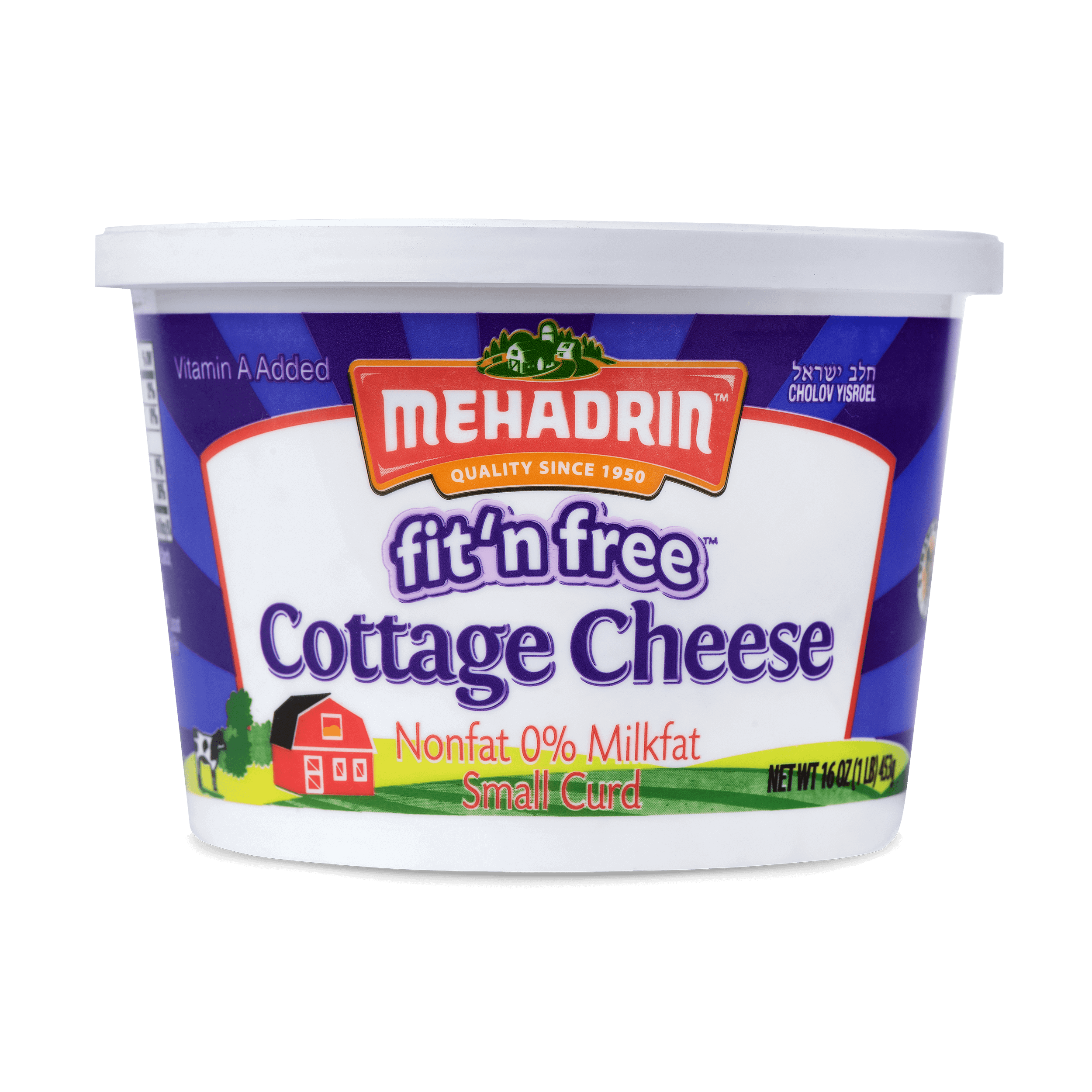 Fit n' Free Cottage Cheese, 16 Oz. Mehadrin Dairy
