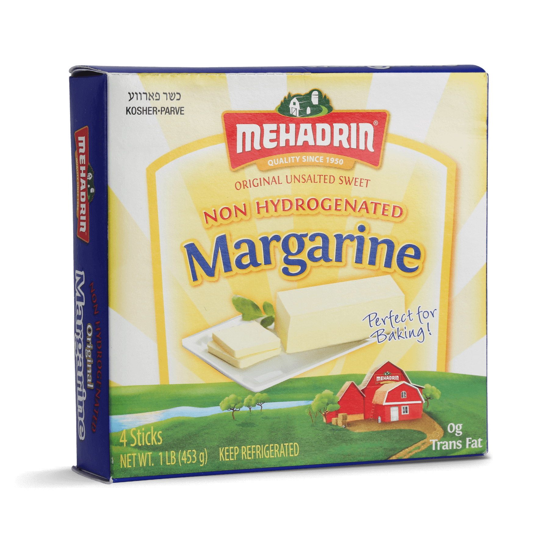 Margarine Sticks, 4 Pack / 1 Lb. - Mehadrin Dairy