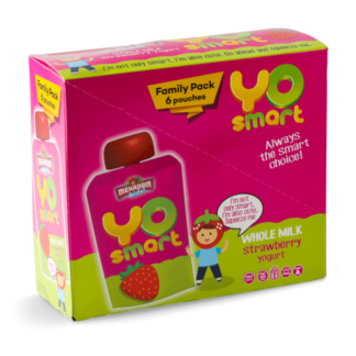 Strawberry Yo Smart Yogurt Pouch, 6 Pack