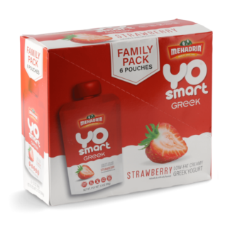 Strawberry Greek Yo Smart Yogurt Pouch, 6 Pack